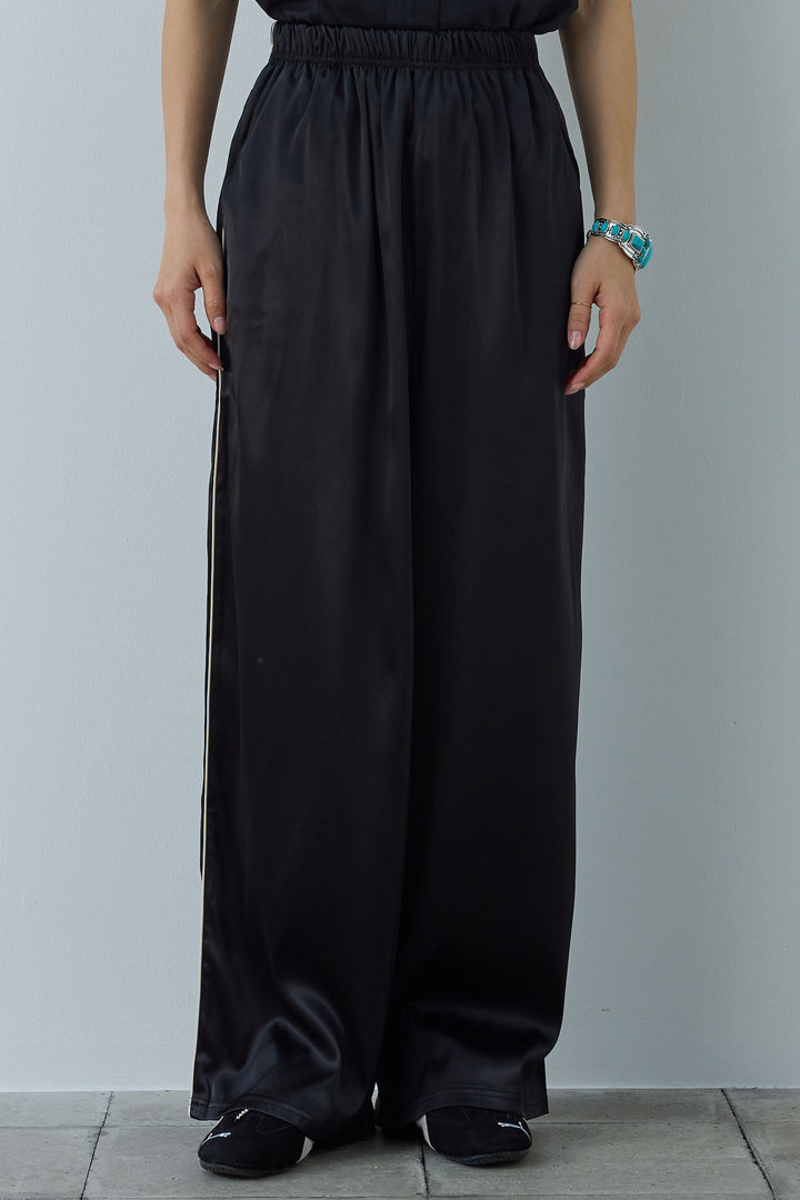 [予約/SET]リネンタッチテーラードジレ+リネンタッチビスチェ+サイドラインサテンパンツ(3set)