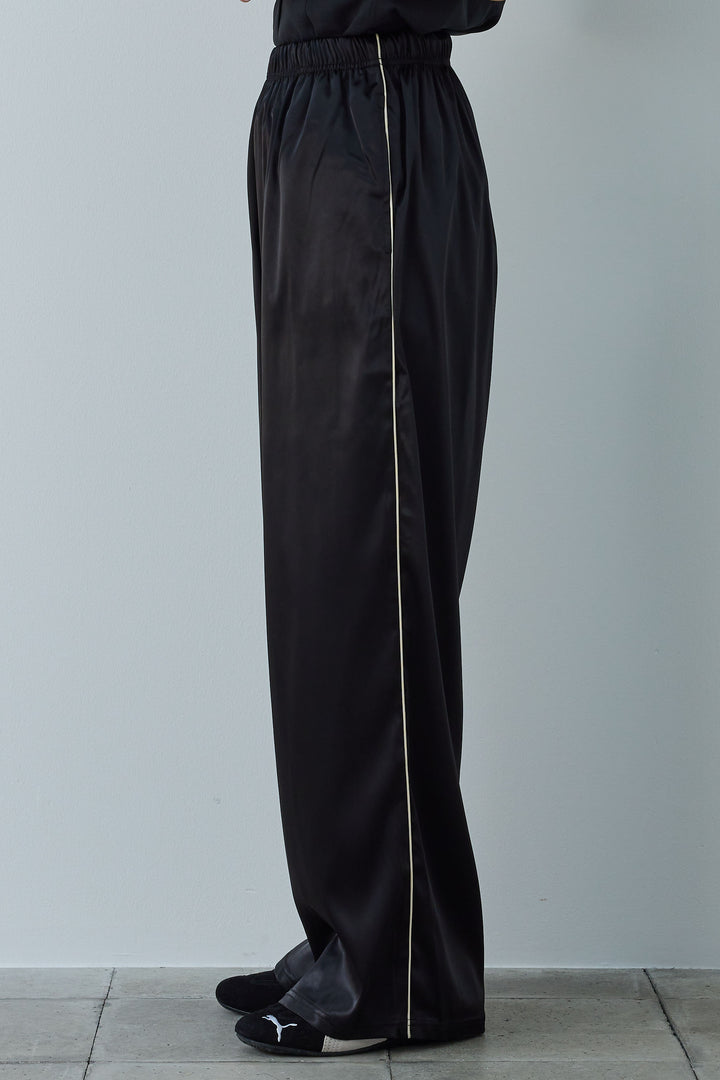 [予約/SET]リネンタッチテーラードジレ+サイドラインサテンパンツ(2set)