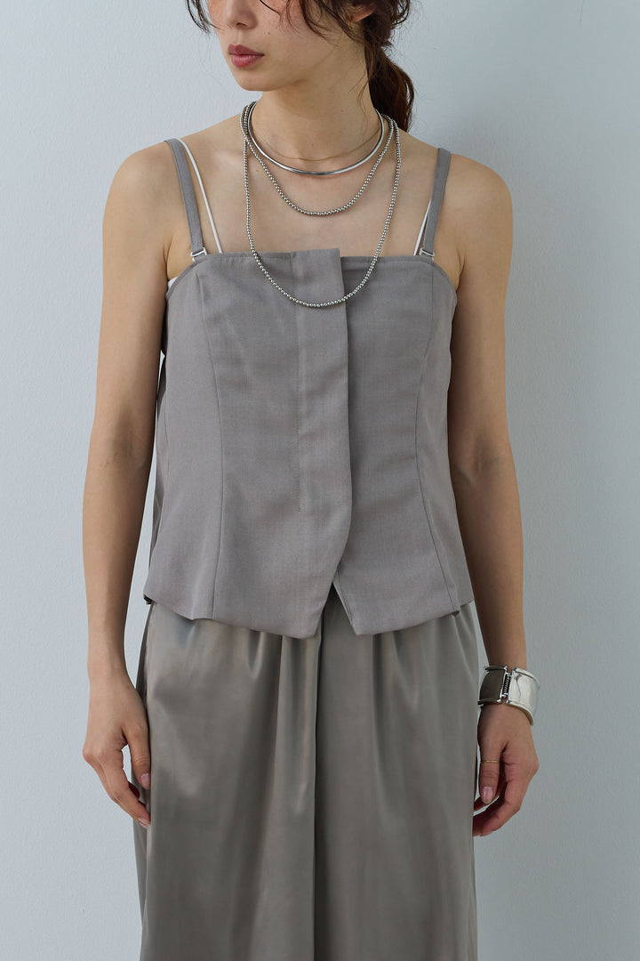 [予約]リネンタッチビスチェ