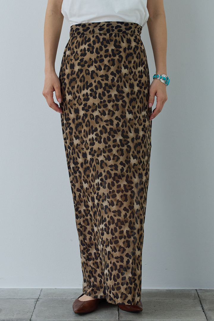 レオパードシアースカート