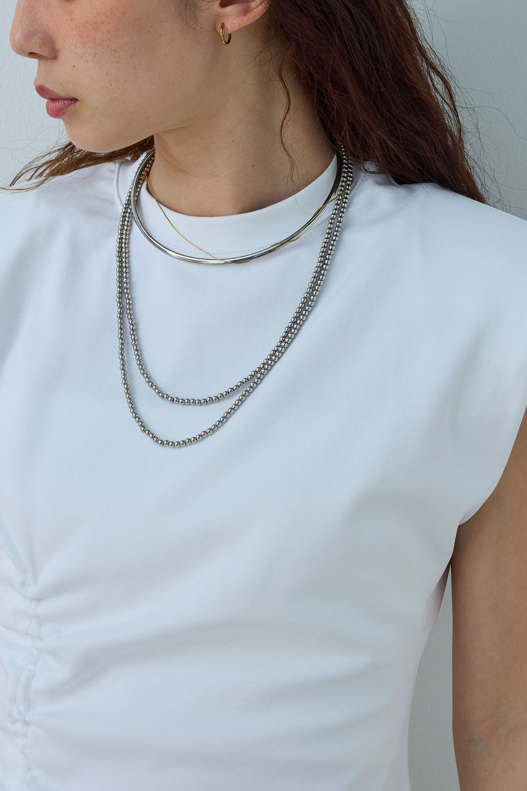 [予約]コード付きノースリT