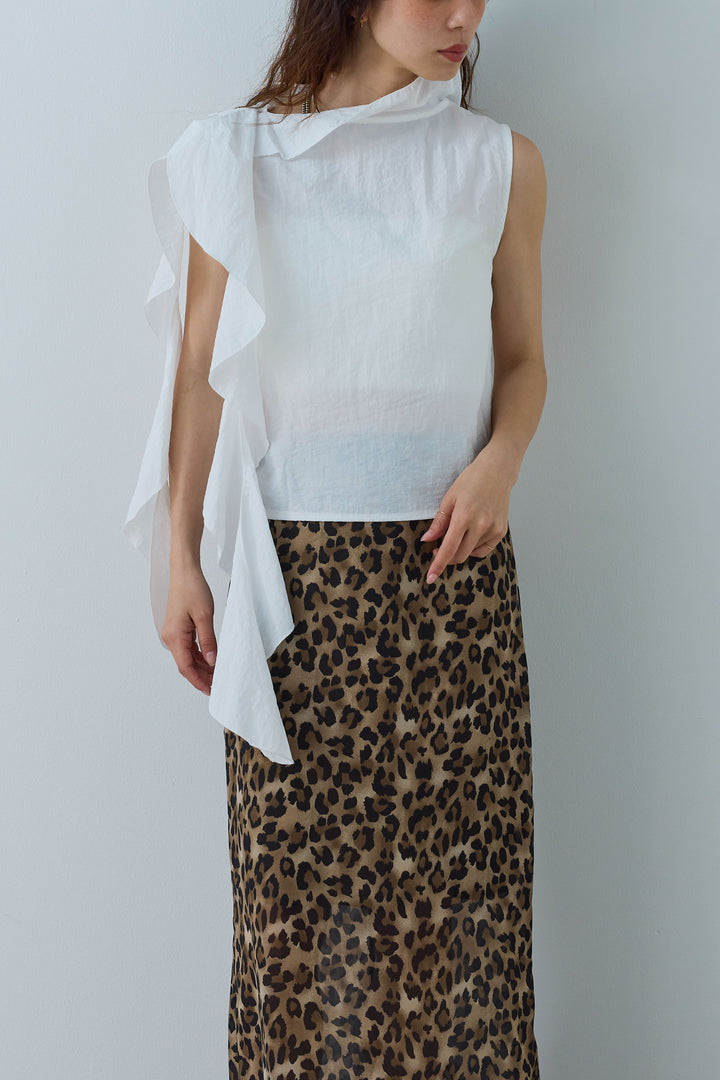 [予約]アシメフリルタイブラウス