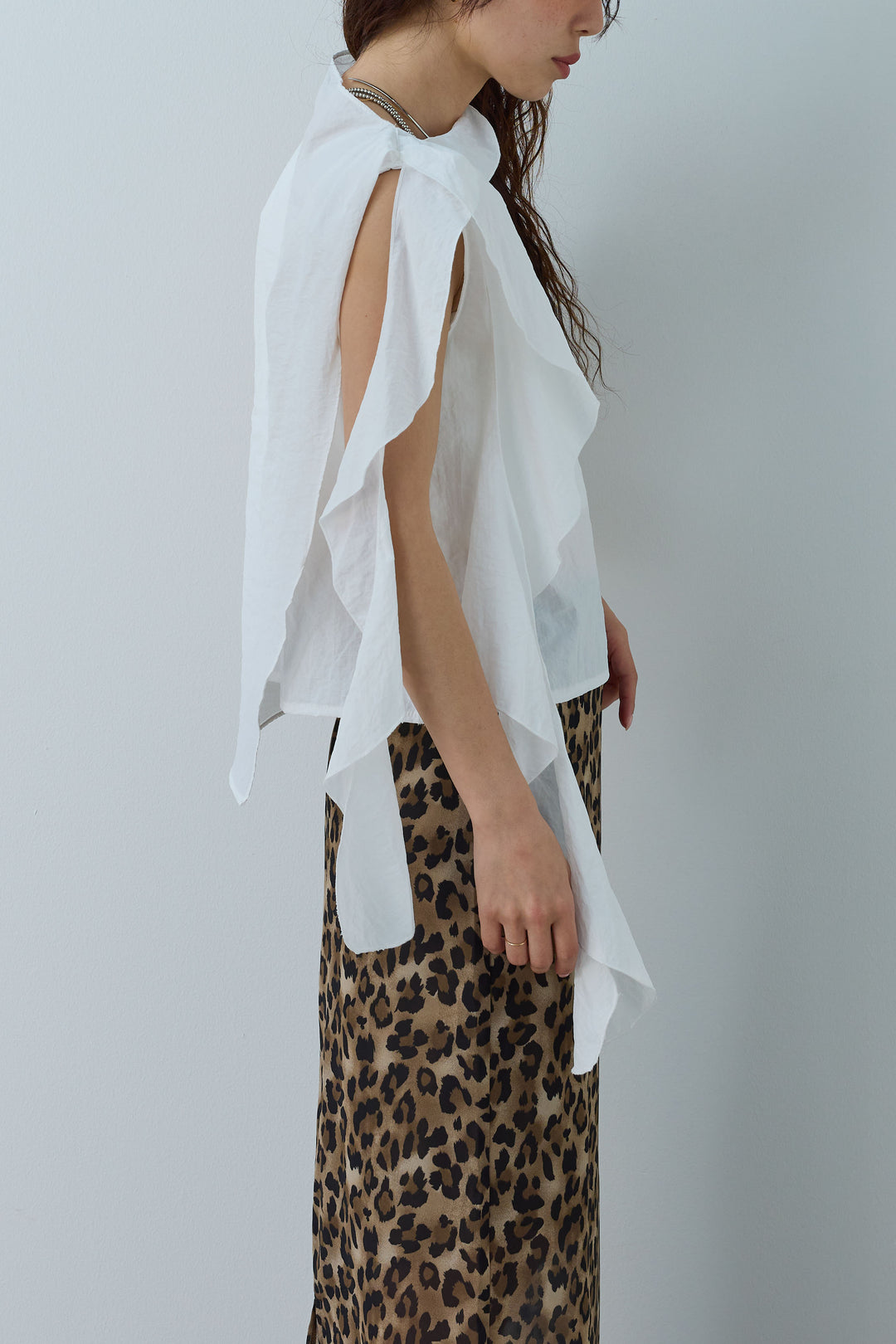 [予約/SET]アシメフリルタイブラウス+2WAYデニムベアサロペット(2set)