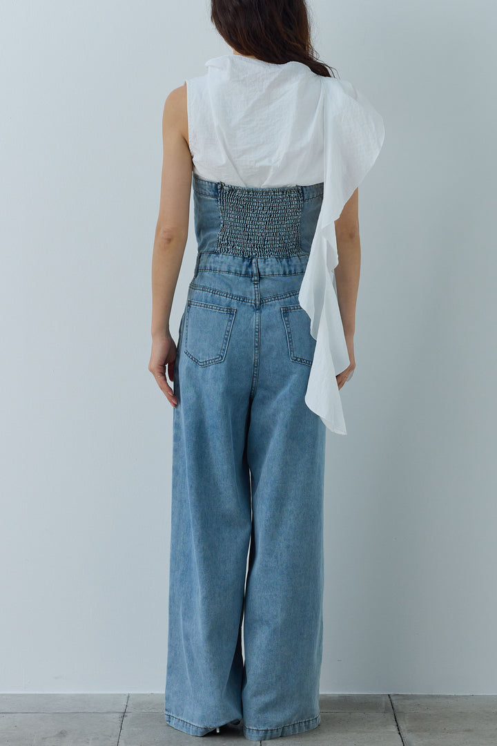 [予約]アシメフリルタイブラウス