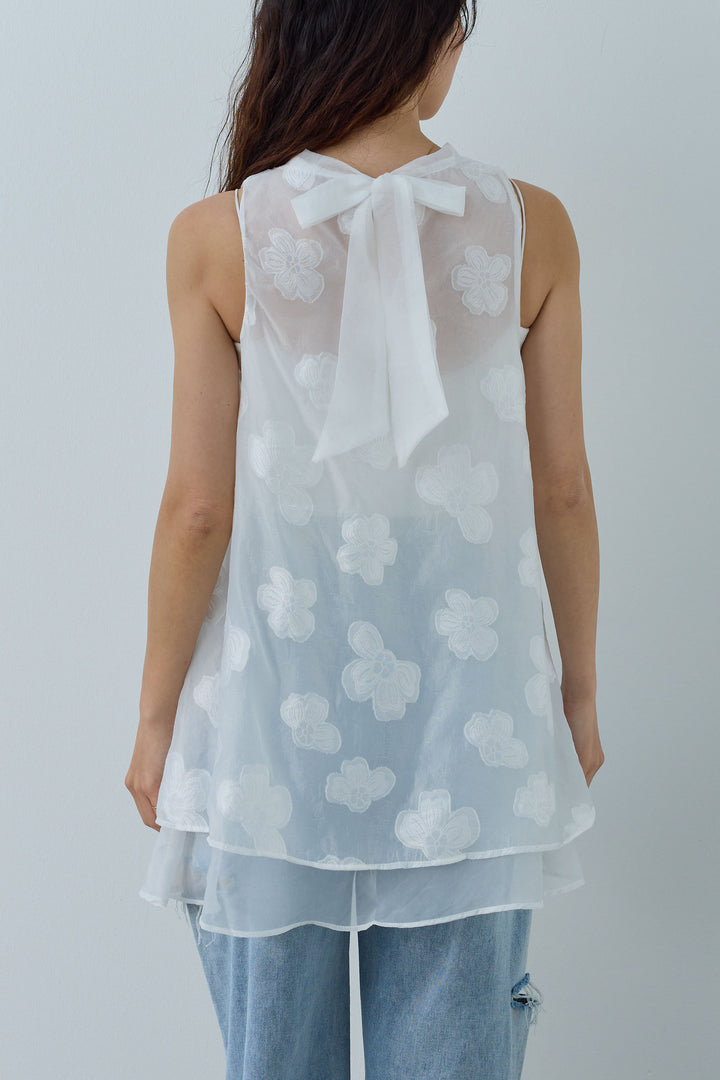 [予約]フラワーシアーブラウス