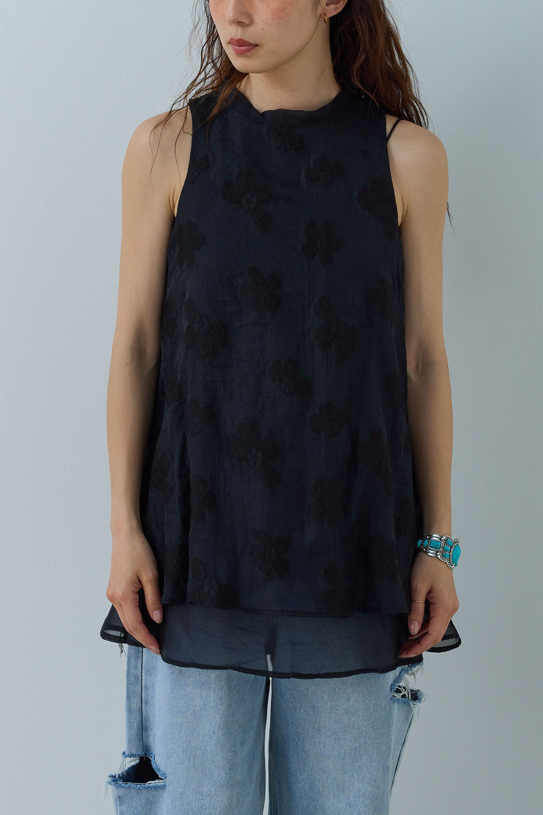 [予約]フラワーシアーブラウス