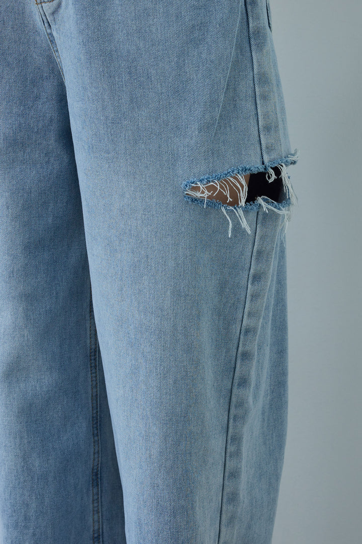 [予約/SET]ミニループアメスリタンク+サイドスラッシュデニム(2set)