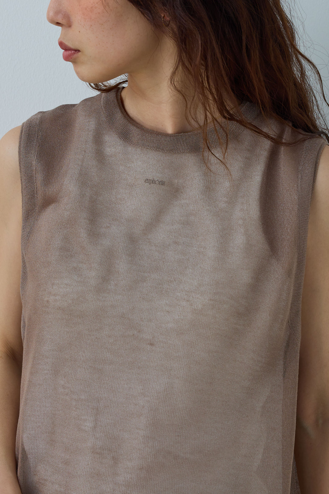 [予約/SET]シアーノースリーブニット+ネーム入りアメスリタンク+カーゴパンツ(3set)