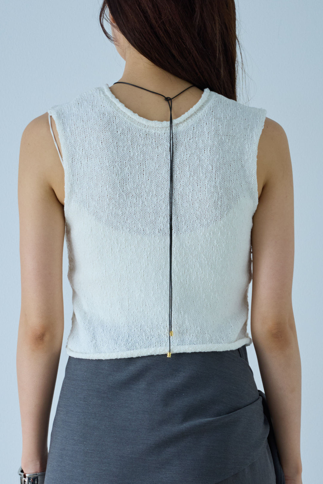 [予約/SET]フロントボタンPO+スカーフ付きタックパンツ(2set)