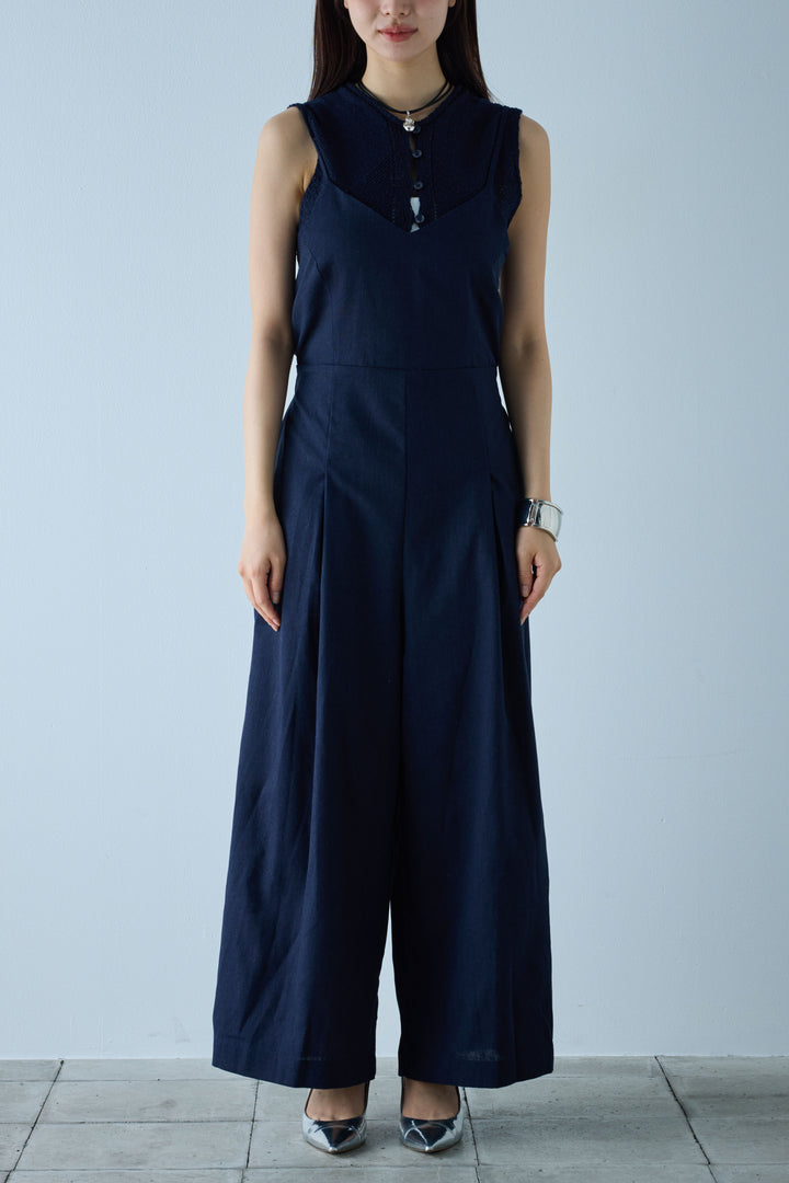 [予約]リネンミックスキャミサロペット