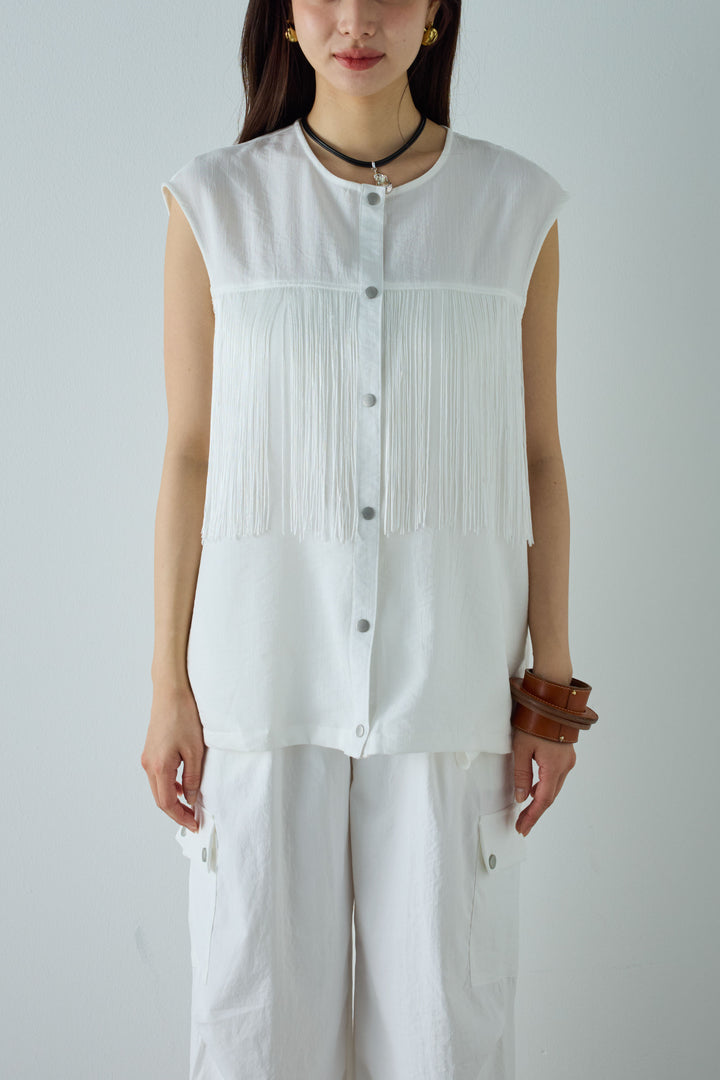 [予約/SET]フリンジデザインノースリーブ+カーゴパンツ(2set)