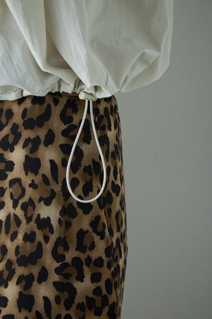 [予約]C/Nタフタギャザークロップドベスト