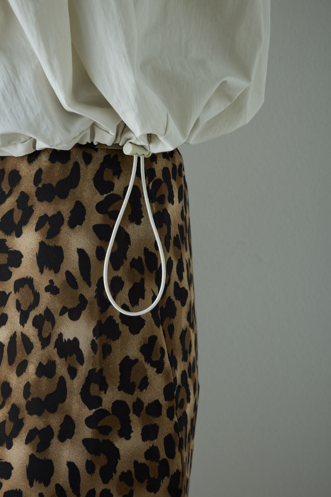 [予約/SET]C/Nタフタギャザークロップドベスト+スカーフ付きタックパンツ(2set)