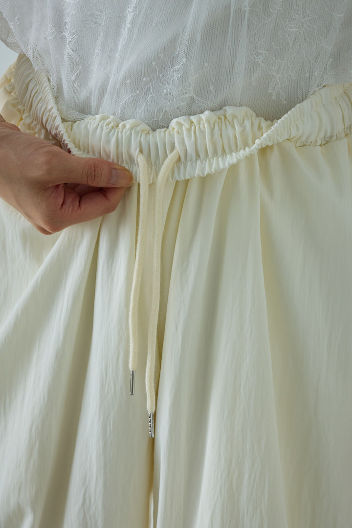 [予約/SET]デザインポケットベスト+トーションレースコットンキャミ+リブ切り替えタンクトップ+かすれシアーイージーパンツ(4set)