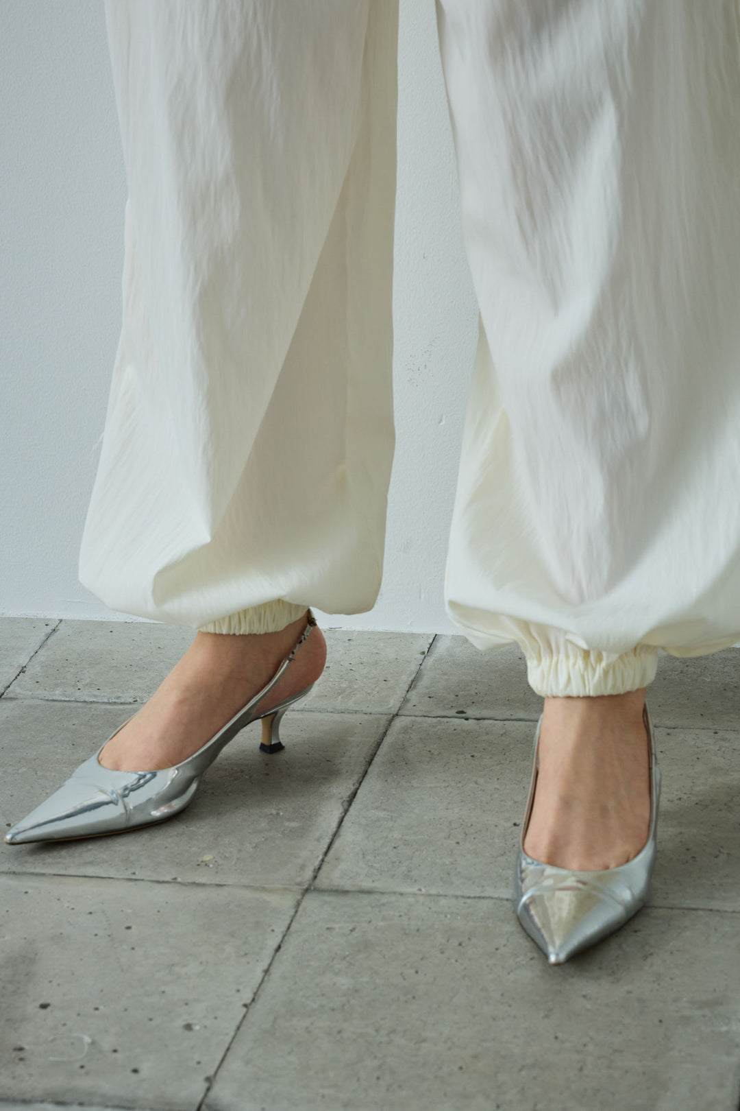 [予約/SET]トーションレースコットンキャミ+デザインポケットベスト+かすれシアーイージーパンツ(3set)