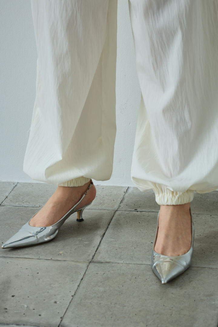 [予約/SET]デザインポケットベスト+トーションレースコットンキャミ+リブ切り替えタンクトップ+かすれシアーイージーパンツ(4set)