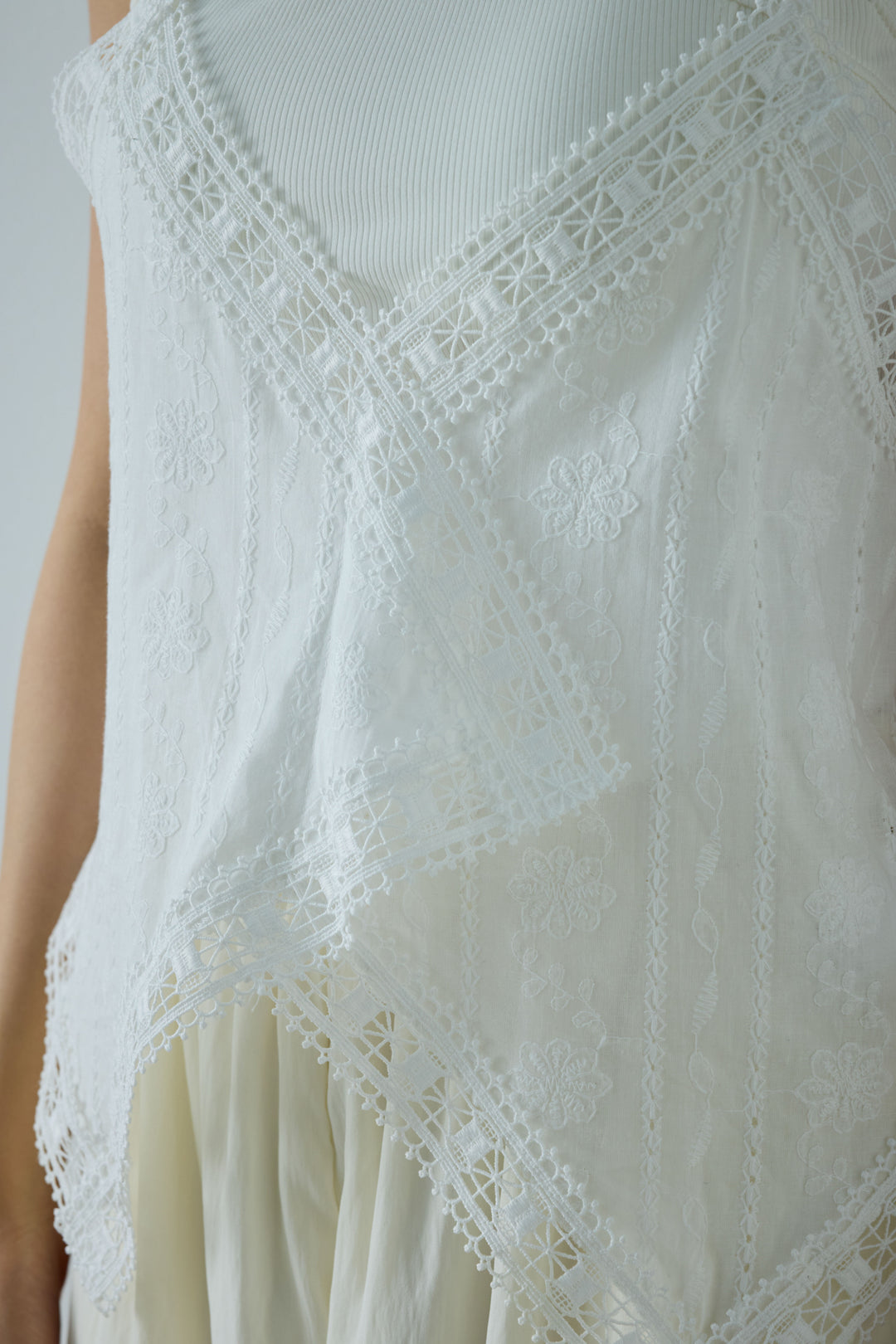 [予約]トーションレースコットンキャミ