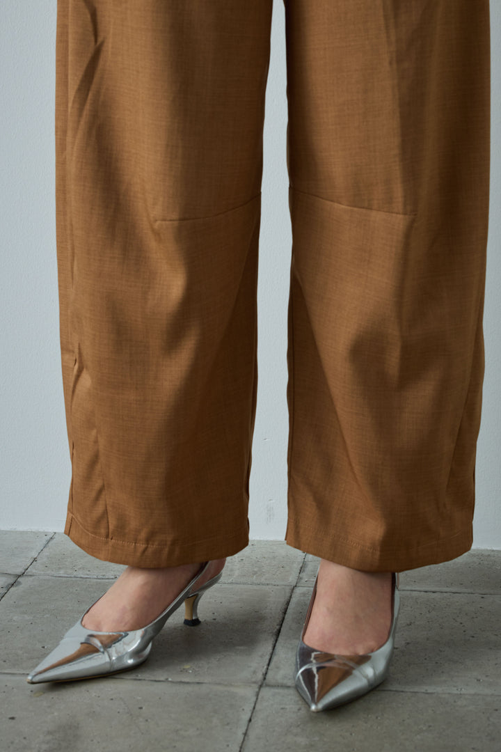 [予約/SET]スキッパーギャザーSH+カーブパンツ(2set)