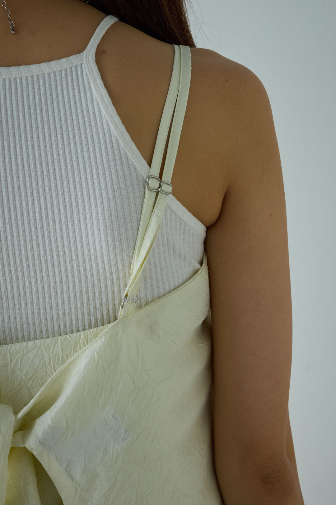 [予約]スカーフ風バックリボンキャミソール