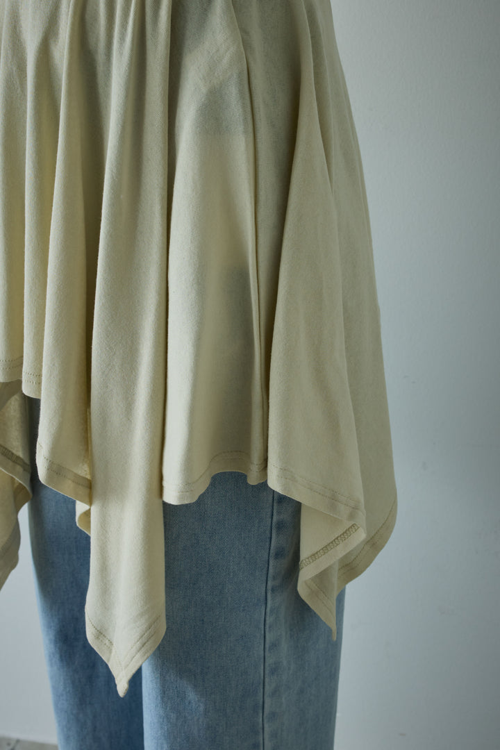 [予約/SET]パイピングラウンドヘムカットソー+レイヤードイレヘムSK+サイドスラッシュデニム(3set)