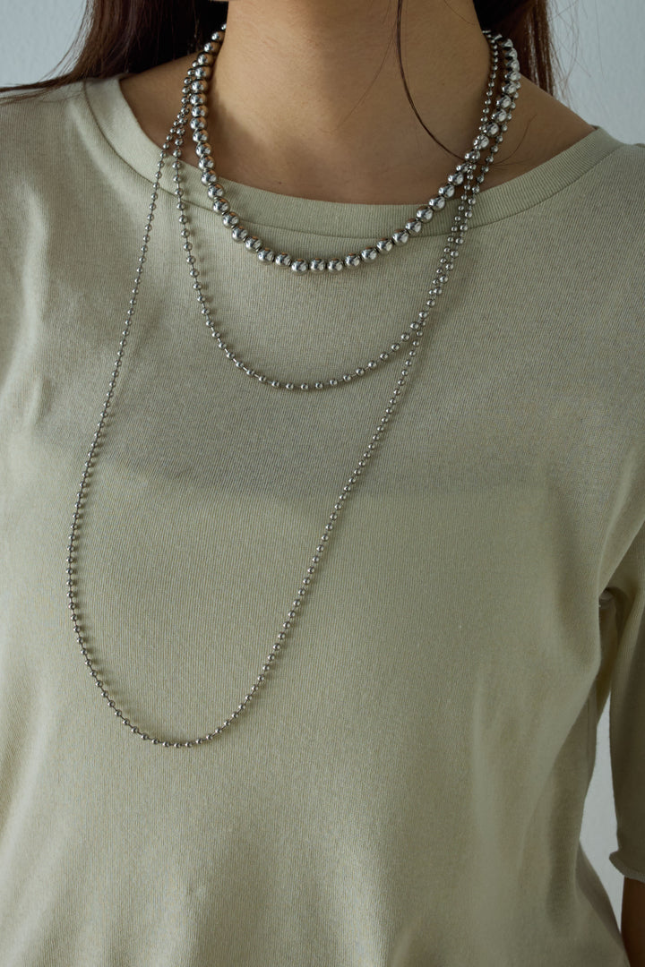 [予約]パイピングラウンドヘムカットソー