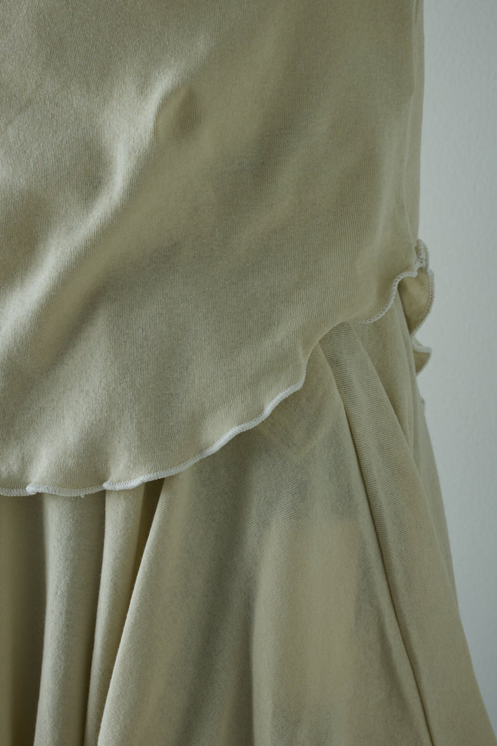 [予約]パイピングラウンドヘムカットソー