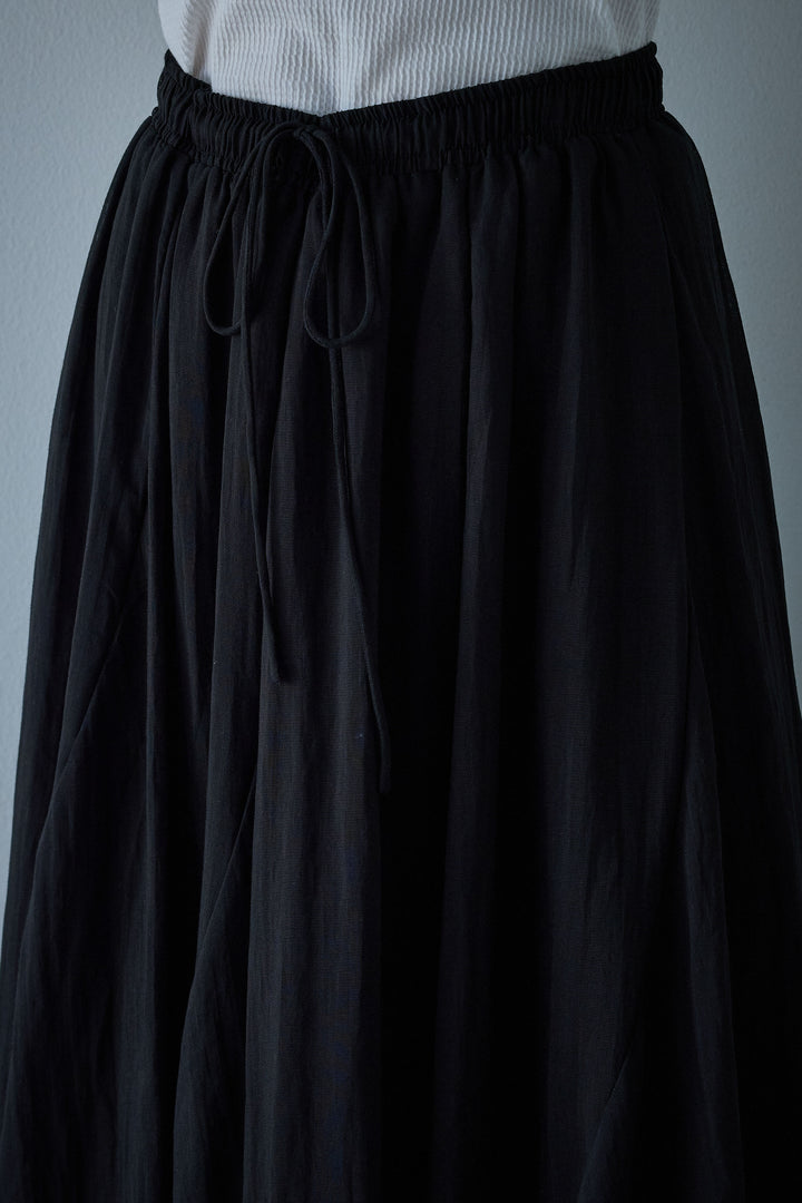 [予約/SET]ノースリーブチュニック+リネン混シアーフレアスカート(2set)