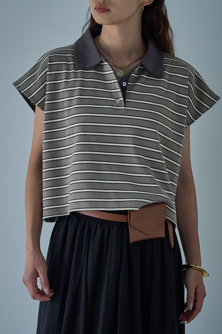[予約]マルチボーダーポロシャツ