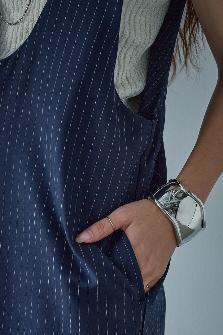 [予約]ツイルUネックオールインワン