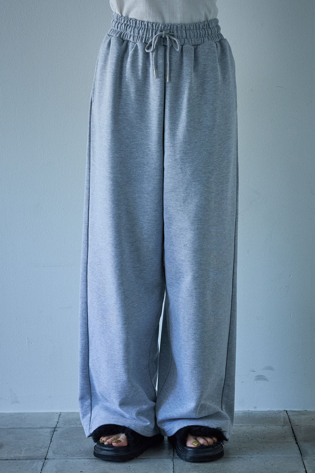 [予約]裏毛ワイドパンツ