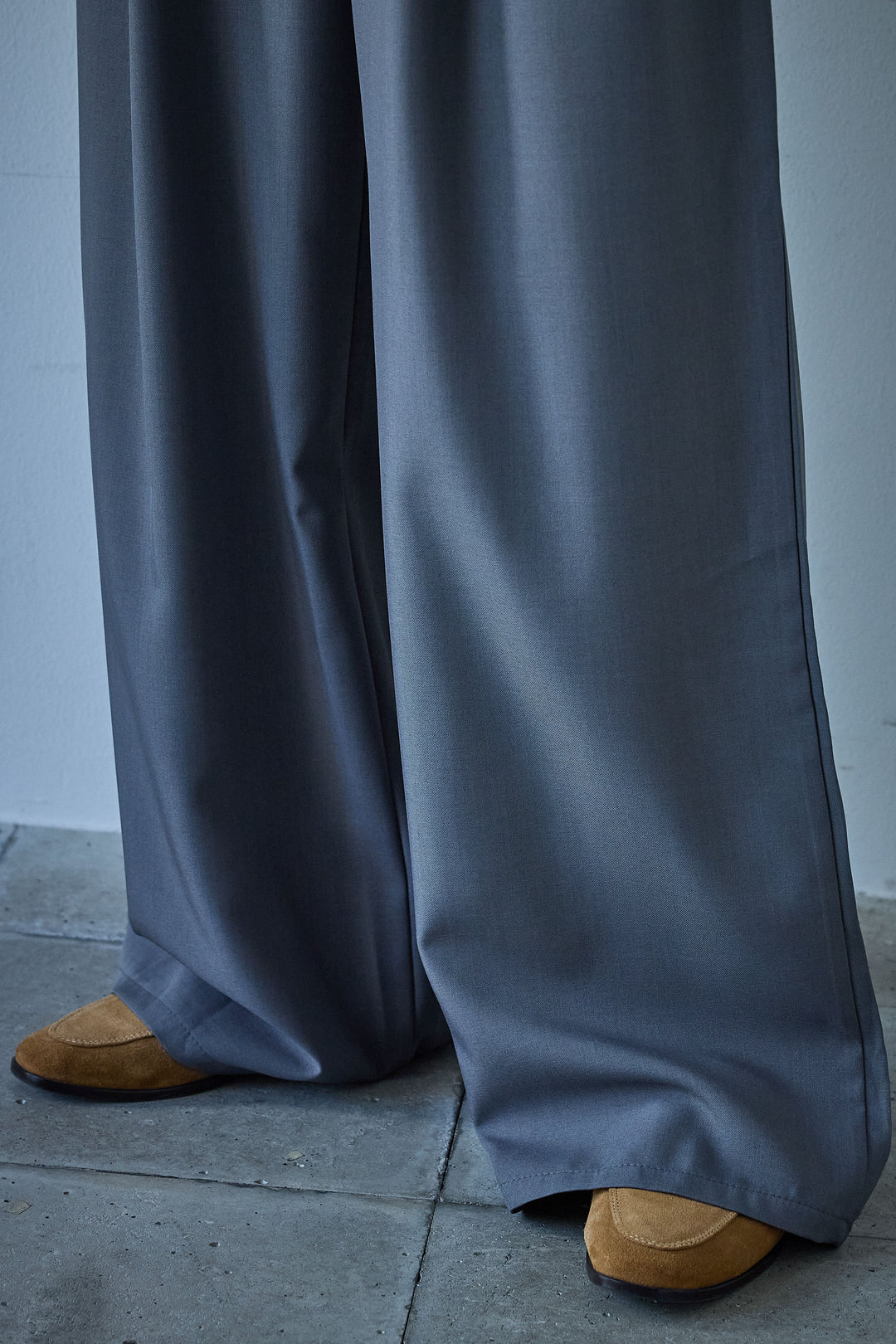 [予約]ダブルウエストゴムワイドパンツ