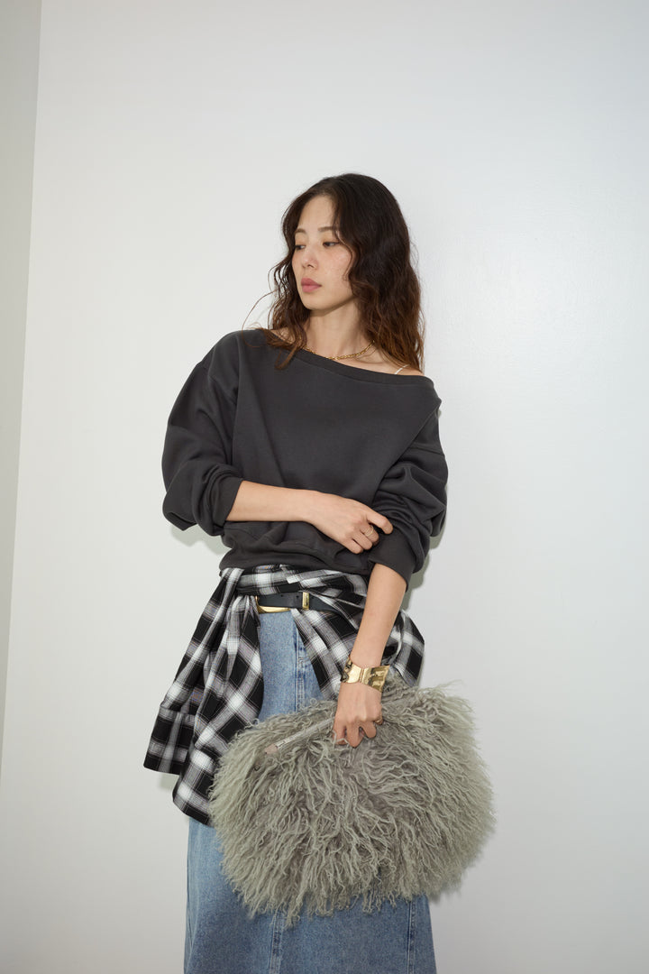 [予約/SET]裏起毛オフショルスウェット+オーセンティックデニムSK(2set)