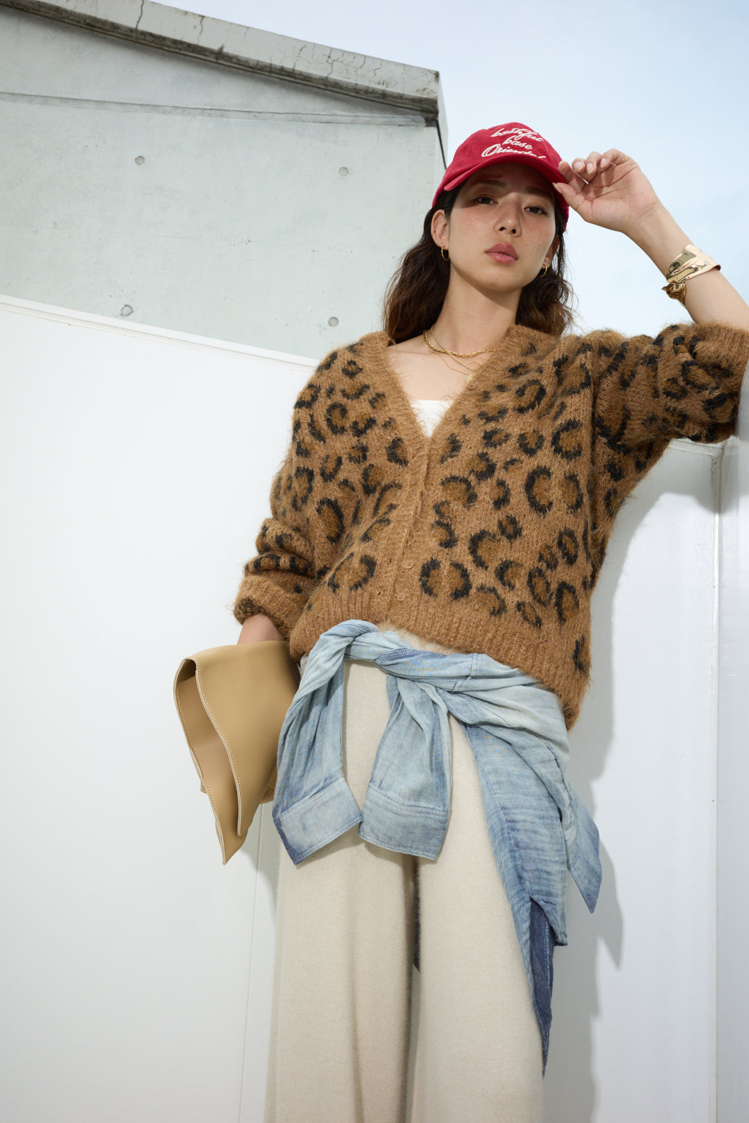 [予約]レオパードニットカーディガン