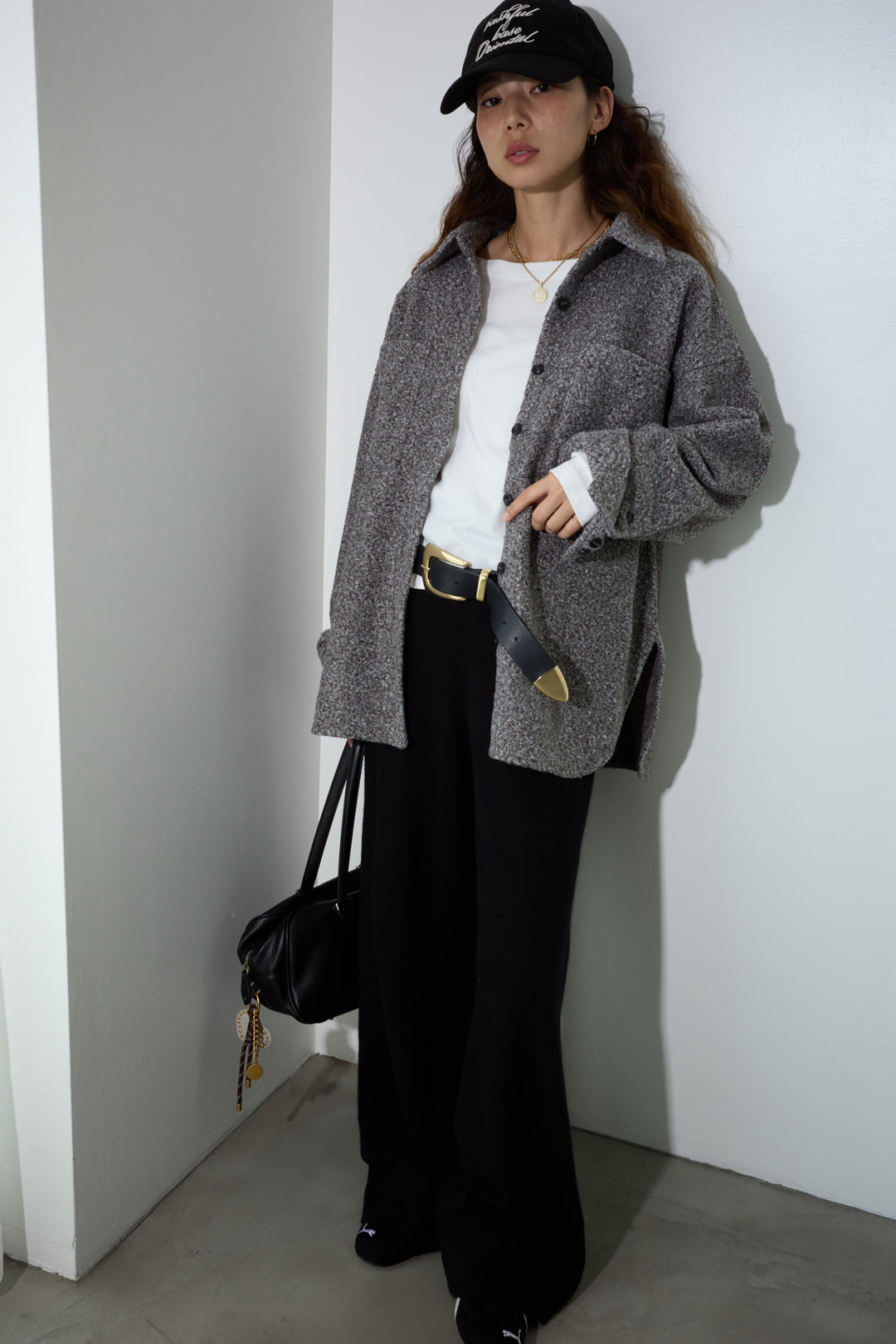 [予約]ループツイードビックカフスシャツジャケット