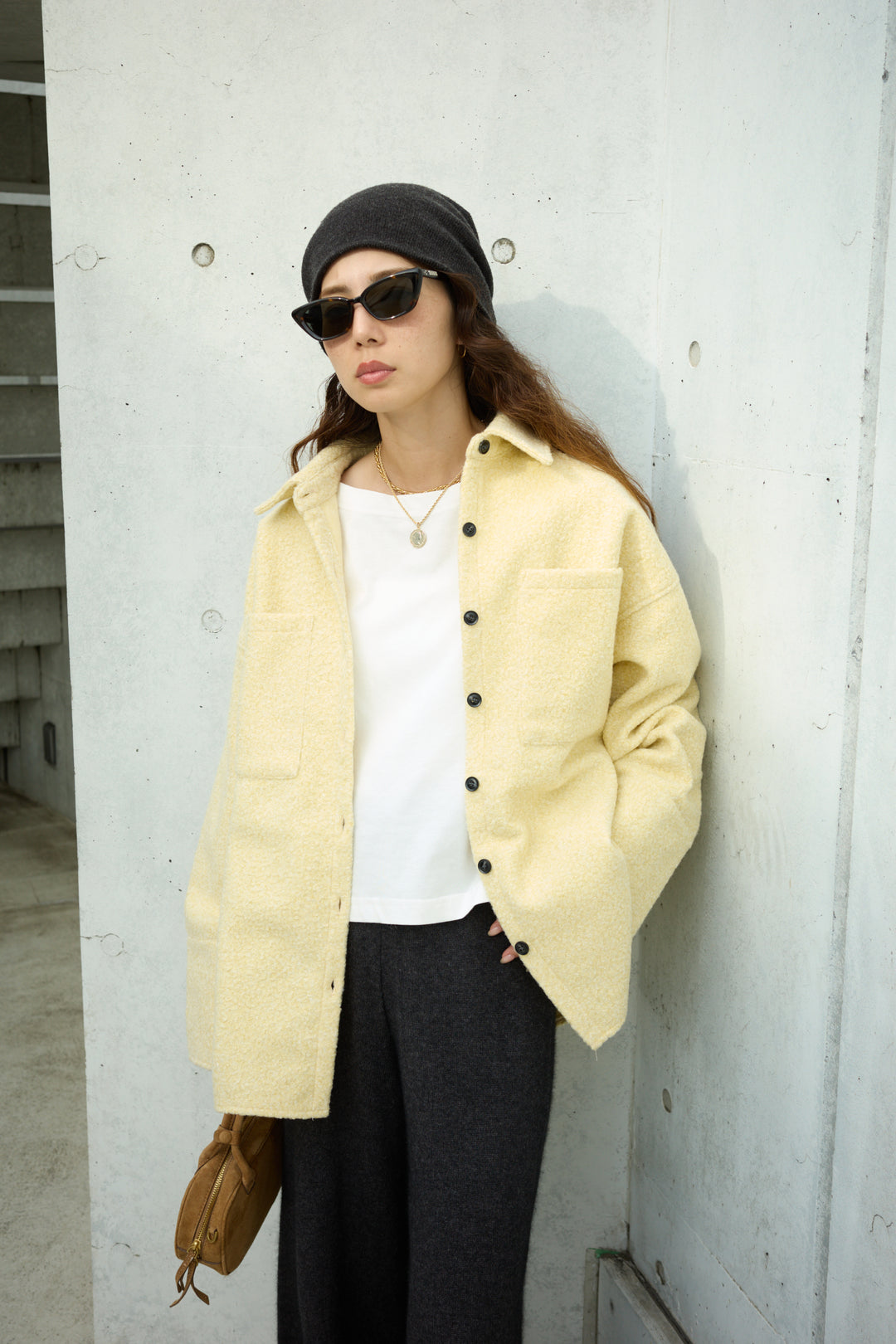 [予約]ループツイードビックカフスシャツジャケット