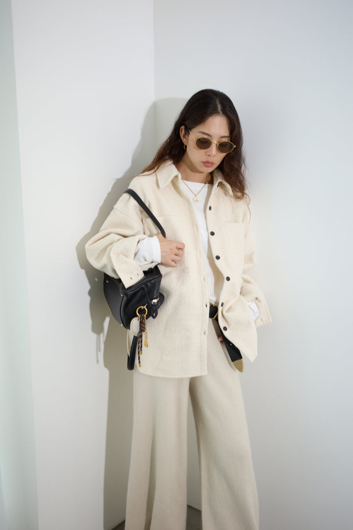 [予約]ループツイードビックカフスシャツジャケット