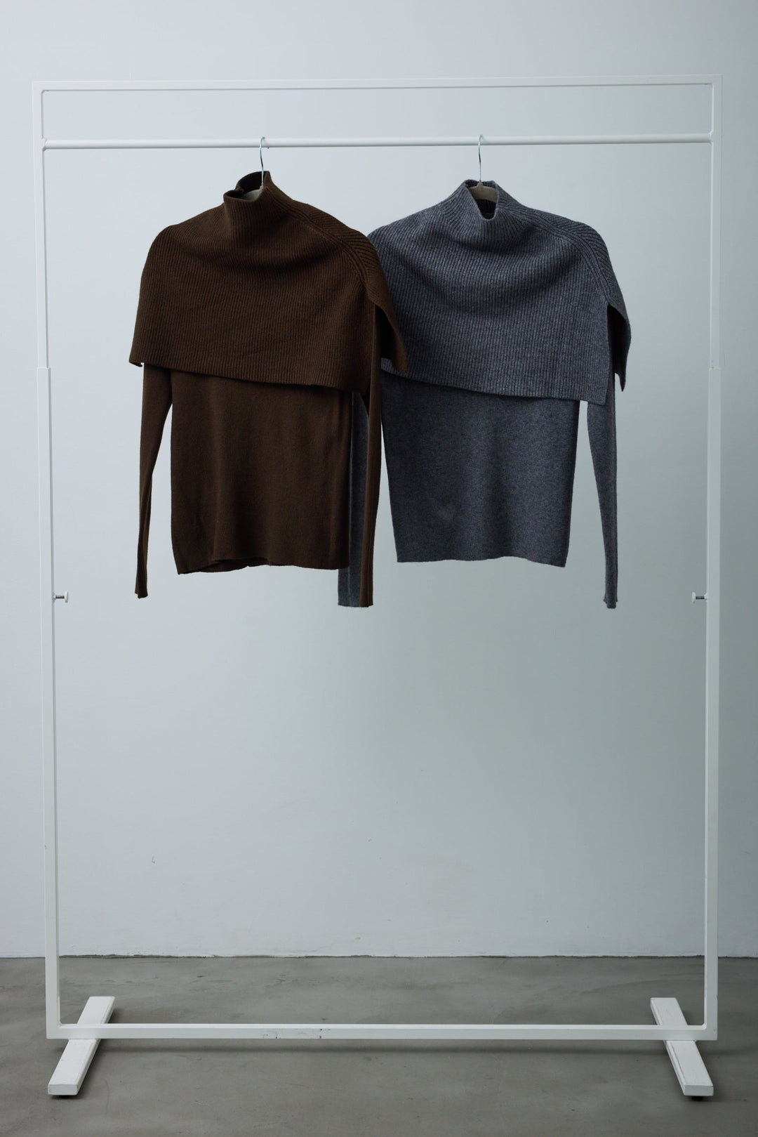 [予約/SET]ケープアンサンブルニット+ケープアンサンブルニット(2set)