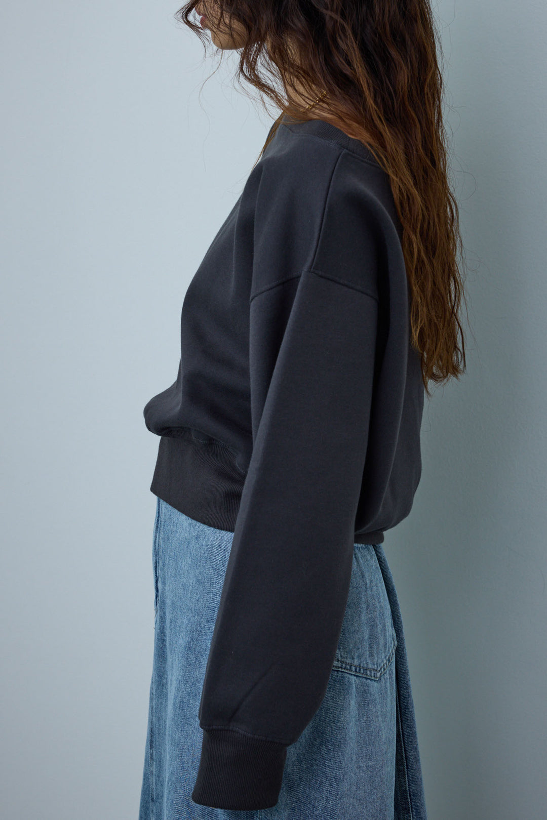 [予約]裏起毛オフショルスウェット