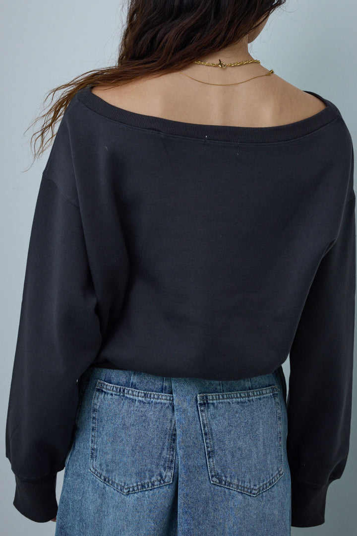 [予約/SET]裏起毛オフショルスウェット+オーセンティックデニムSK(2set)