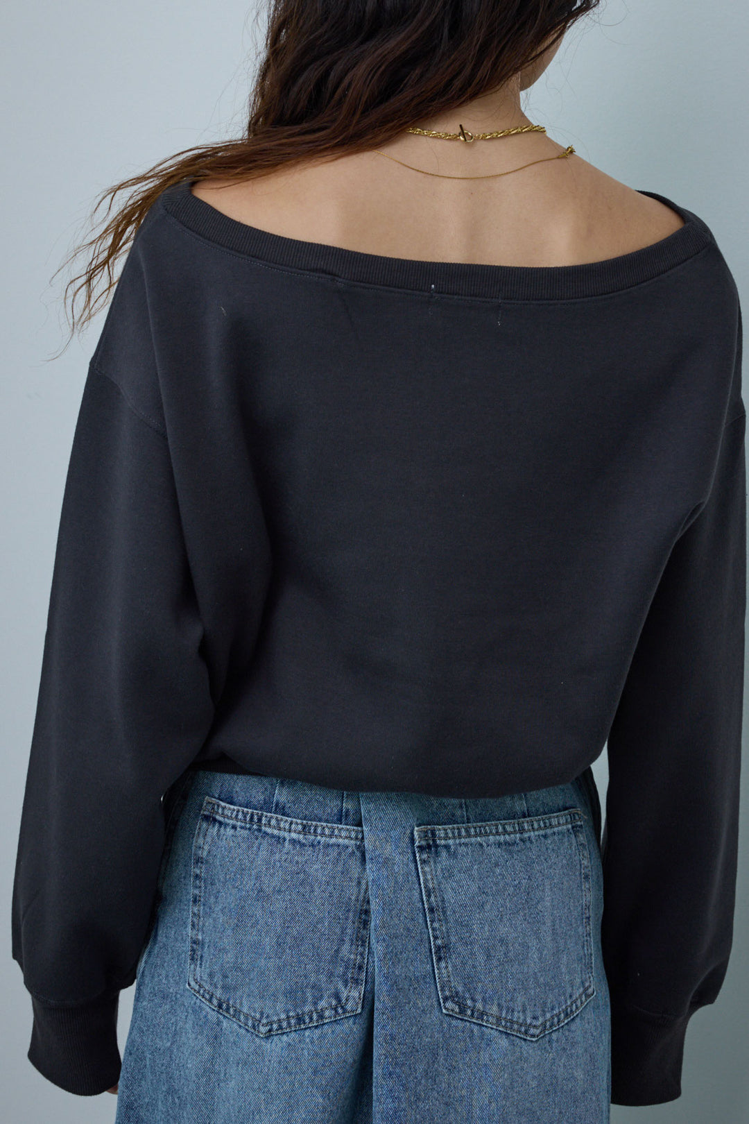 [予約]裏起毛オフショルスウェット