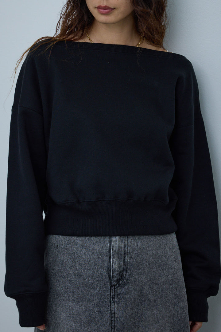 [予約]裏起毛オフショルスウェット