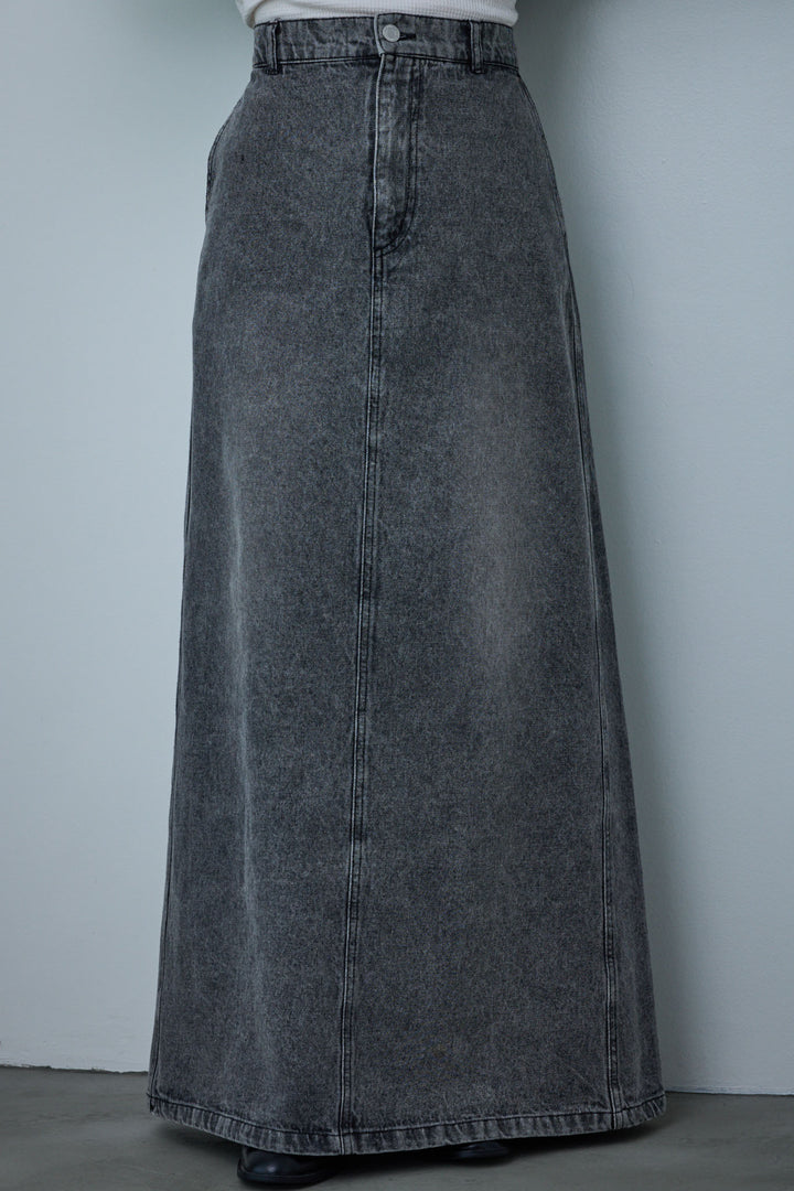 [予約/SET]ボア襟ジップブルゾン+オーセンティックデニムSK(2set)