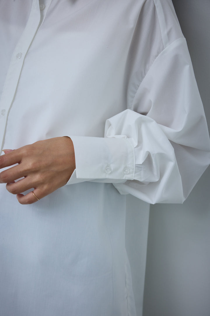 [予約]ボウタイボリュームスリーブシャツ