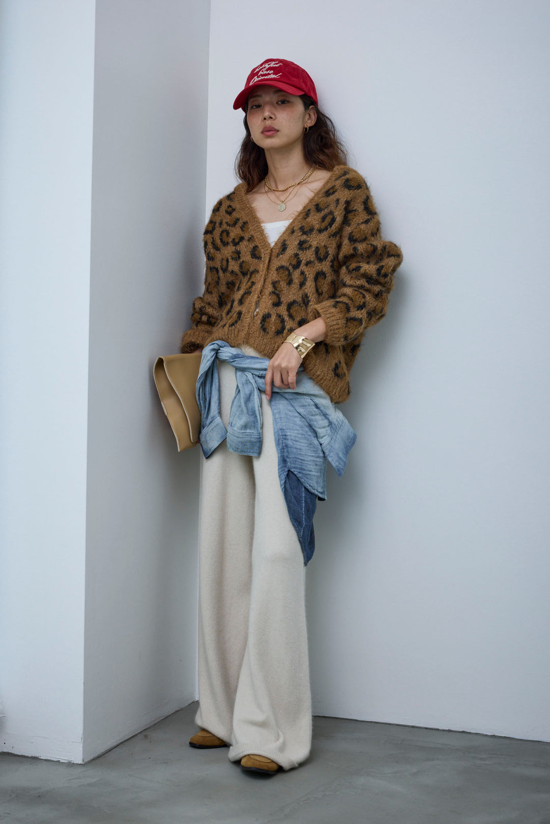 [予約]レオパードニットカーディガン