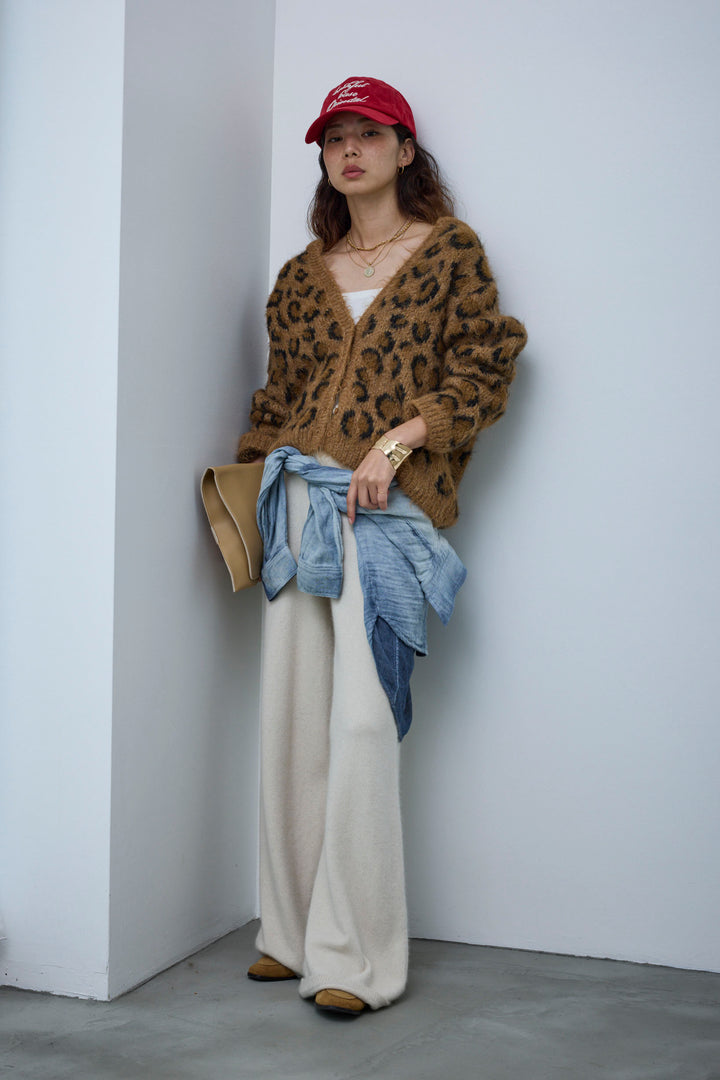 [予約]レオパードニットカーディガン