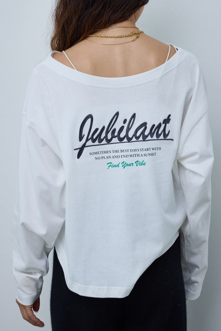 [予約]ゆるシルエット刺繍ロンT