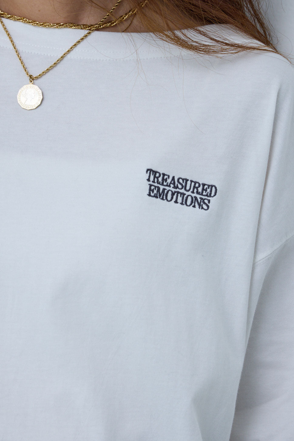 [予約/SET]ループツイードビックカフスシャツジャケット+ゆるシルエット刺繍ロンT+リラックスニットパンツ(3set)