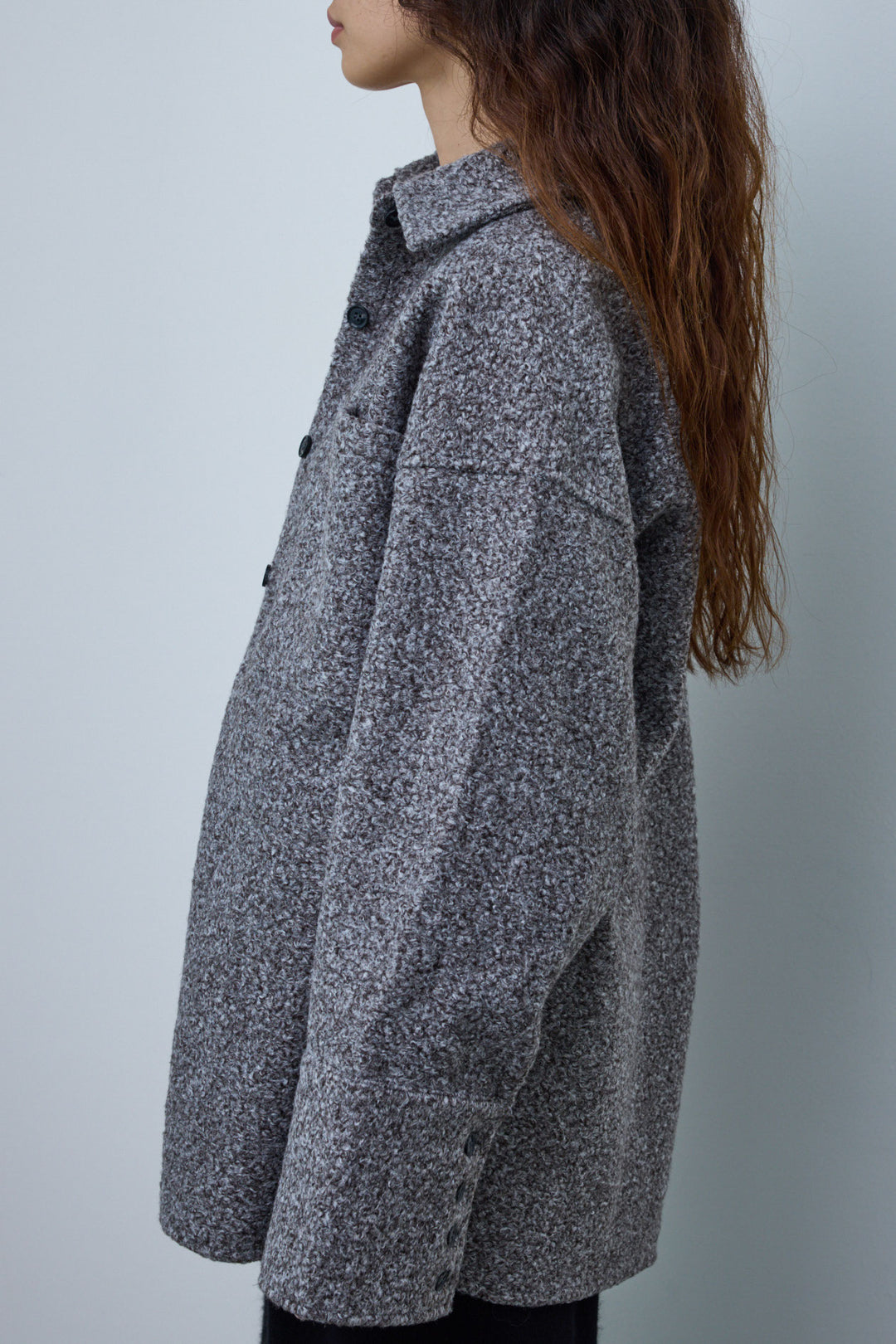 [予約]ループツイードビックカフスシャツジャケット