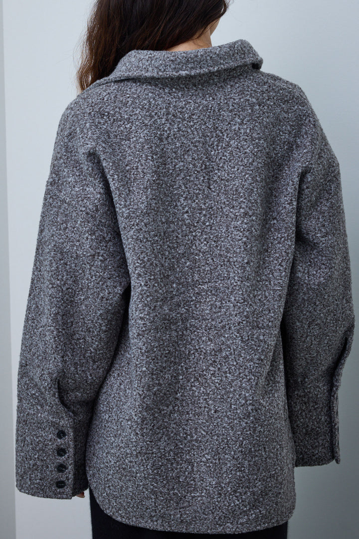 [予約]ループツイードビックカフスシャツジャケット