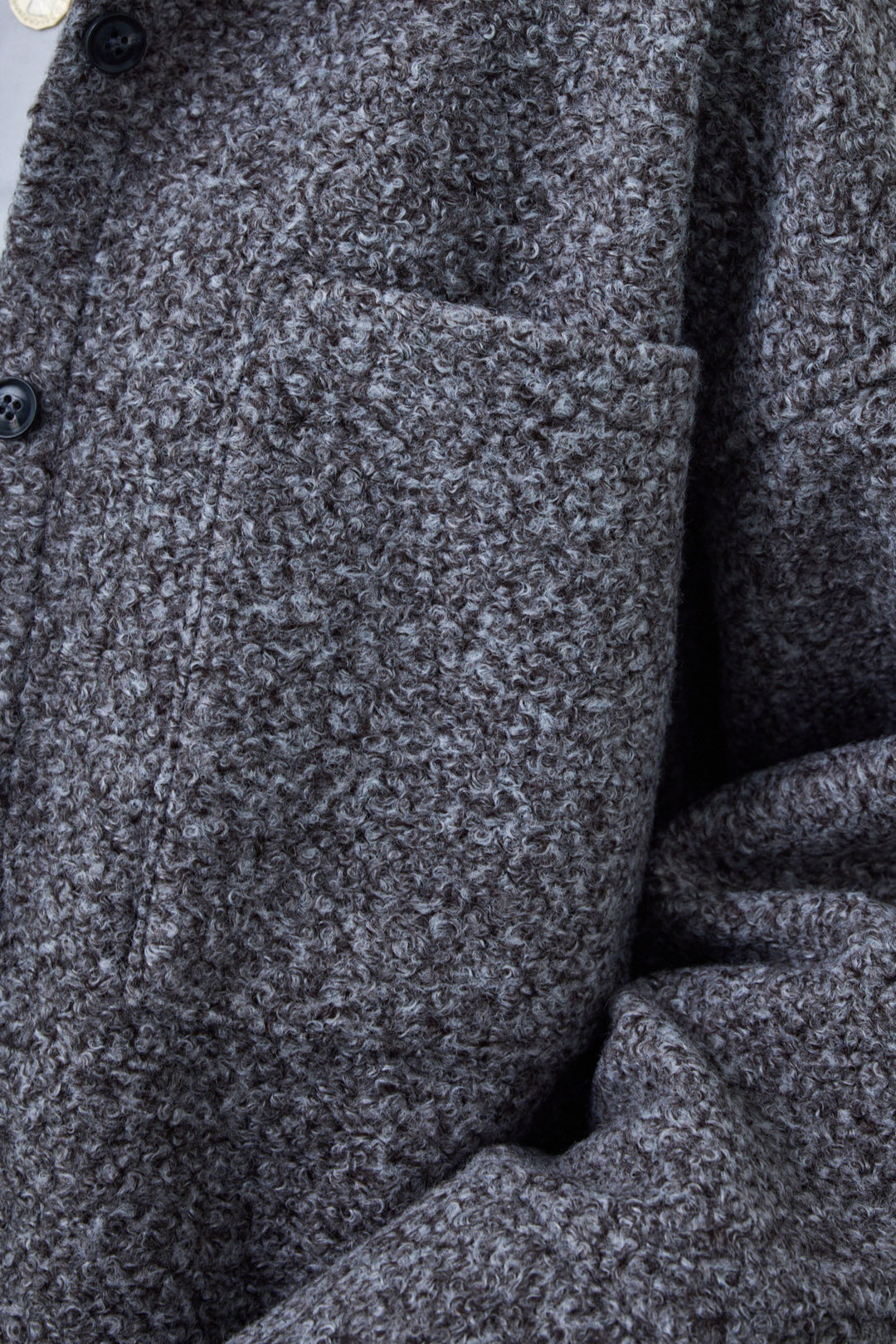 [予約/SET]ループツイードビックカフスシャツジャケット+ゆるシルエット刺繍ロンT+リラックスニットパンツ(3set)